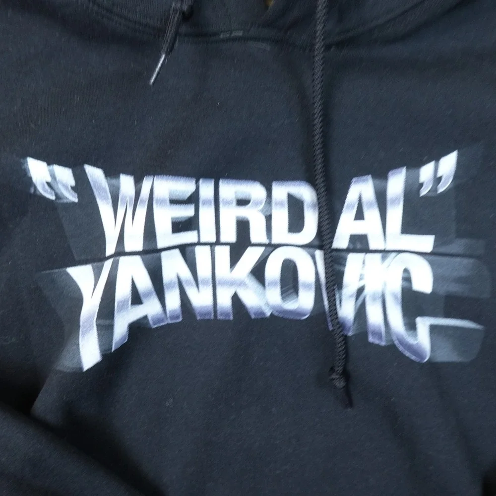Weird Al Yankovic Hoodie Mens L Black Pullover Sweatshirt Ill Advised Vanity Top